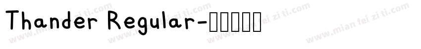 Thander Regular字体转换